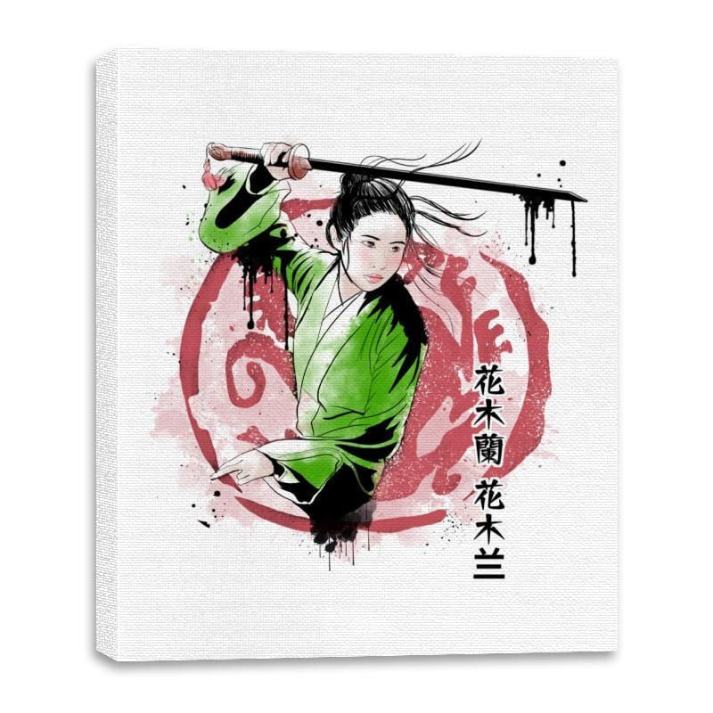 The Chinese Warrior - Canvas Wraps Canvas Wraps RIPT Apparel 16x20 / White