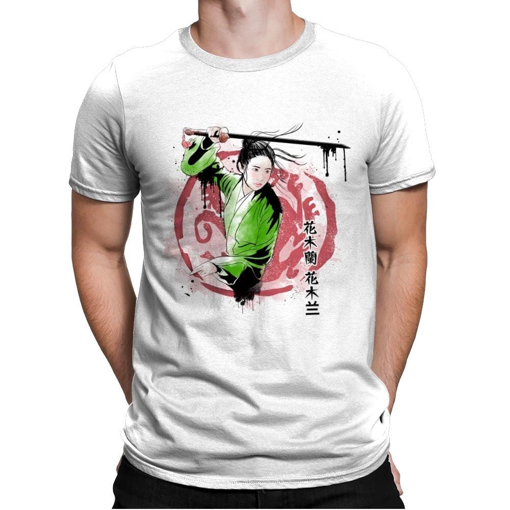 The Chinese Warrior - Mens Premium T-Shirts RIPT Apparel Small / White