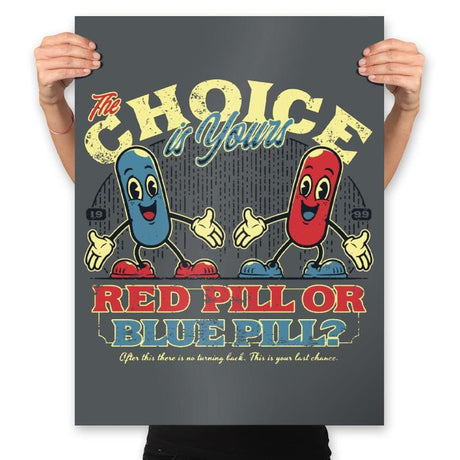 The Choice is yours - Prints Posters RIPT Apparel 18x24 / Charcoal