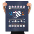 The Christmas Cake is a Lie - Prints Posters RIPT Apparel 18x24 / Navy