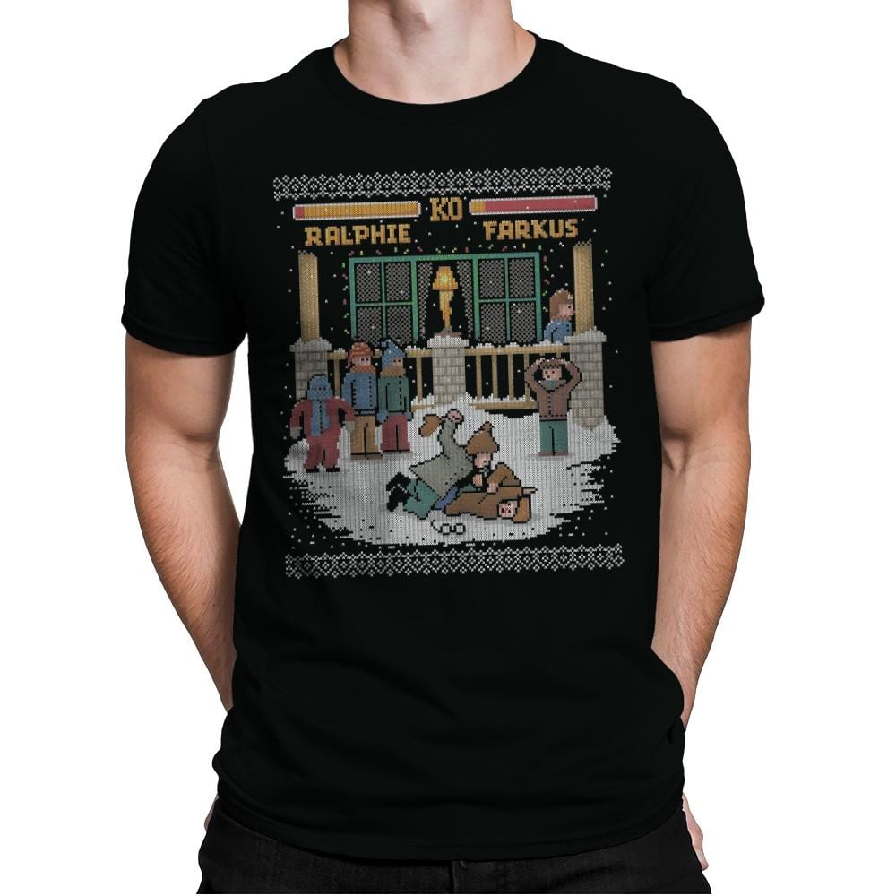The Christmas Fight - Mens Premium T-Shirts RIPT Apparel Small / Black