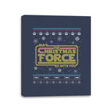 The Christmas Force - Canvas Wraps Canvas Wraps RIPT Apparel 11x14 / Navy