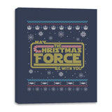 The Christmas Force - Canvas Wraps Canvas Wraps RIPT Apparel 16x20 / Navy