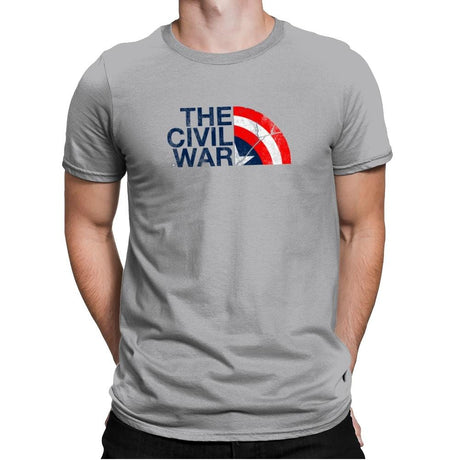 The Civil War Exclusive - Mens Premium T-Shirts RIPT Apparel Small / Heather Grey