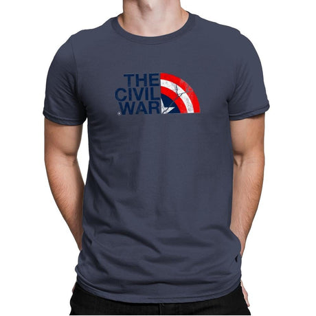 The Civil War Exclusive - Mens Premium T-Shirts RIPT Apparel Small / Indigo