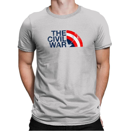 The Civil War Exclusive - Mens Premium T-Shirts RIPT Apparel Small / Light Grey