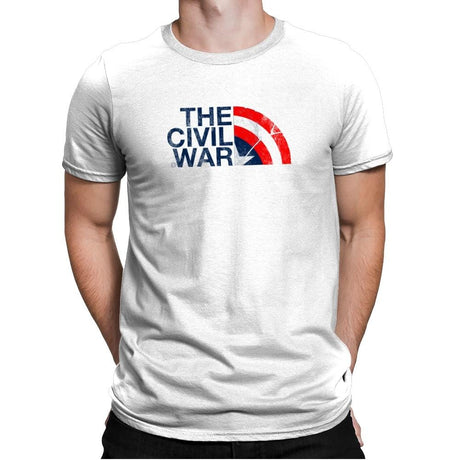 The Civil War Exclusive - Mens Premium T-Shirts RIPT Apparel Small / White
