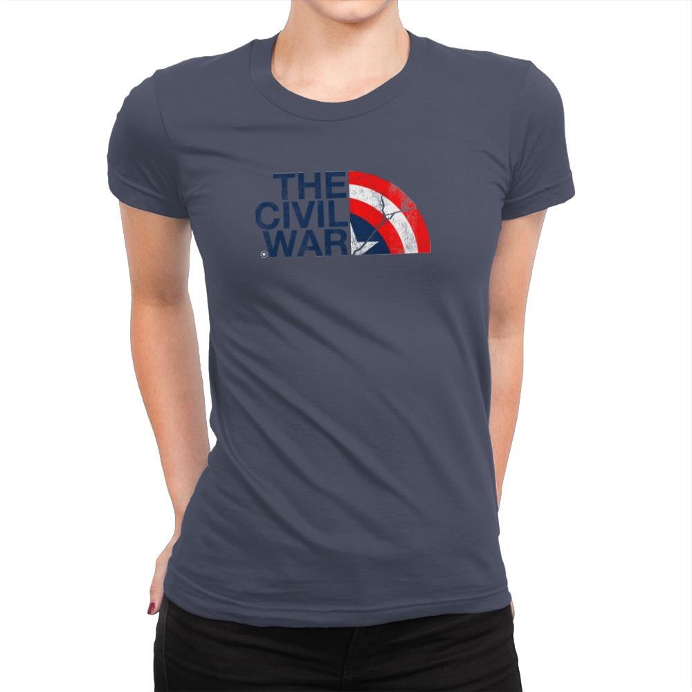 The Civil War Exclusive - Womens Premium T-Shirts RIPT Apparel Small / Indigo