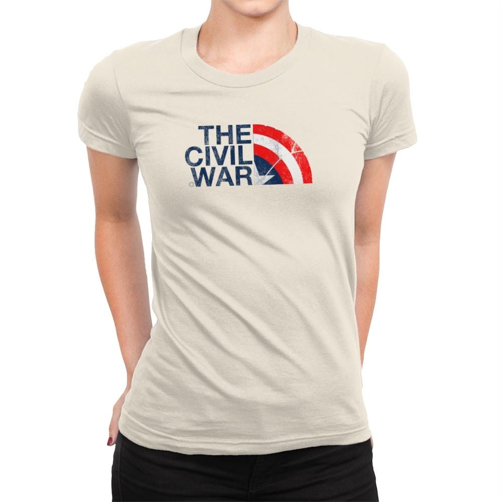 The Civil War Exclusive - Womens Premium T-Shirts RIPT Apparel Small / Natural