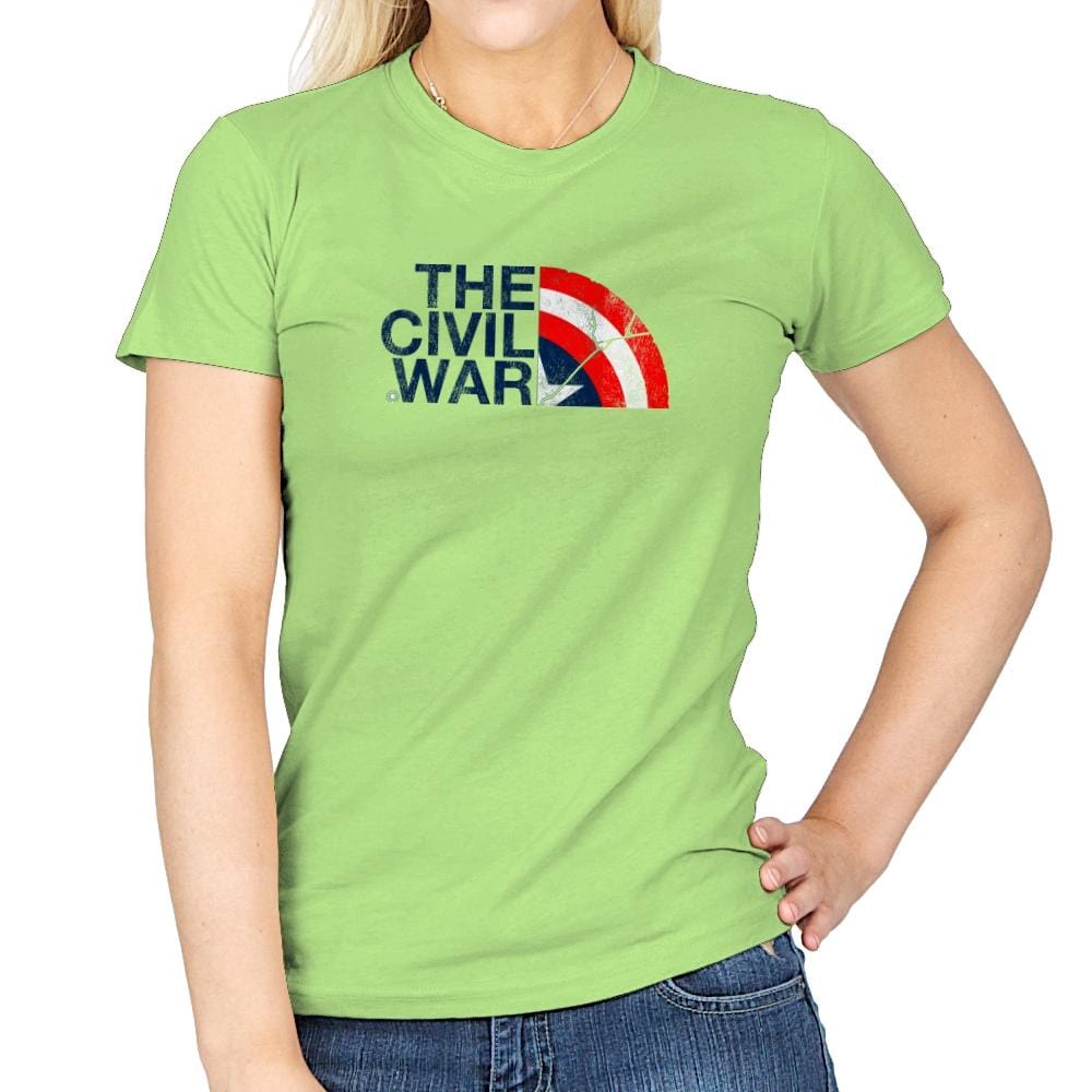 The Civil War Exclusive - Womens T-Shirts RIPT Apparel Small / Mint Green