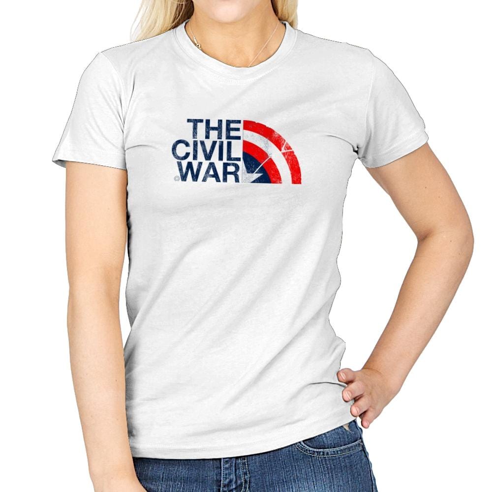 The Civil War Exclusive - Womens T-Shirts RIPT Apparel Small / White