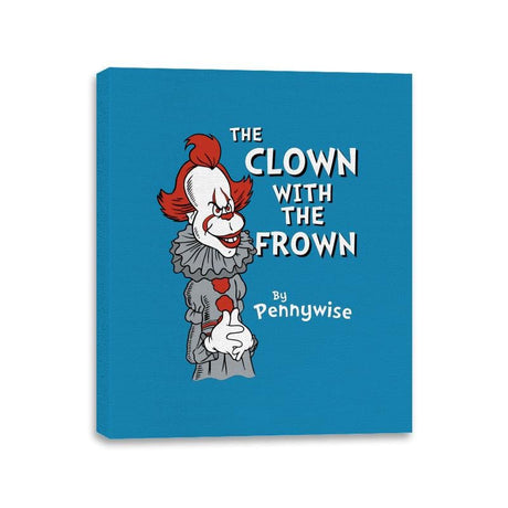 The Clown with the Frown - Canvas Wraps Canvas Wraps RIPT Apparel 11x14 / Sapphire