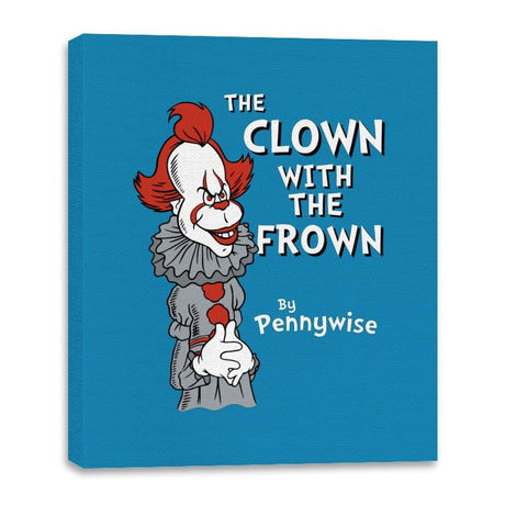 The Clown with the Frown - Canvas Wraps Canvas Wraps RIPT Apparel 16x20 / Sapphire