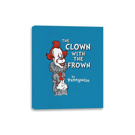 The Clown with the Frown - Canvas Wraps Canvas Wraps RIPT Apparel 8x10 / Sapphire