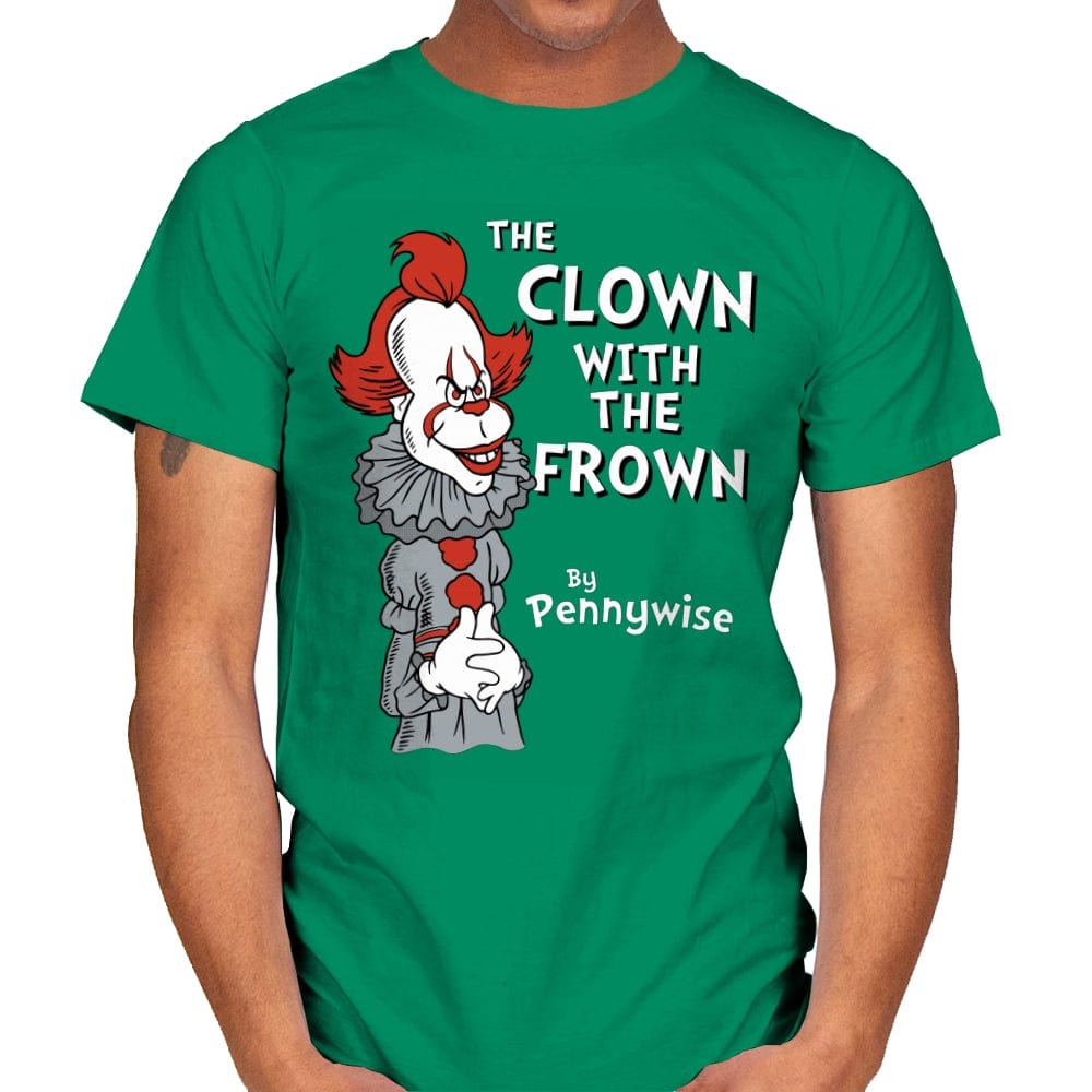 The Clown with the Frown - Mens T-Shirts RIPT Apparel Small / Kelly