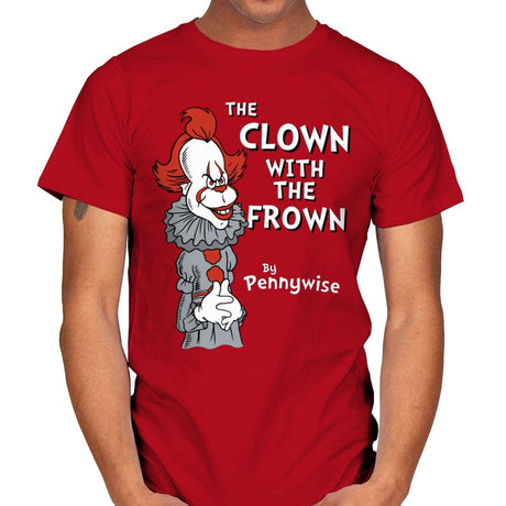 The Clown with the Frown - Mens T-Shirts RIPT Apparel Small / Red
