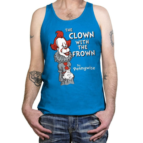 The Clown with the Frown - Tanktop Tanktop RIPT Apparel X-Small / Teal