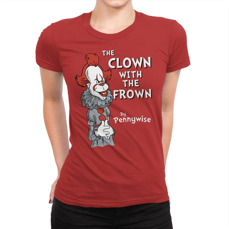 The Clown with the Frown - Womens Premium T-Shirts RIPT Apparel Small / Red
