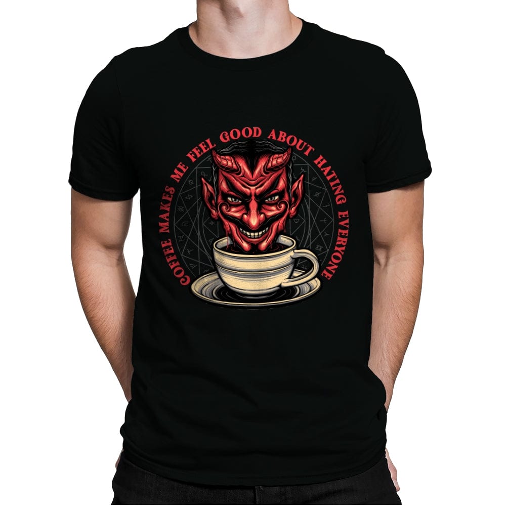 The Coffee Devil - Mens Premium T-Shirts RIPT Apparel Small / Black