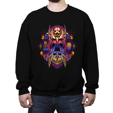 The Colors of Thunder - Crew Neck Sweatshirt Crew Neck Sweatshirt RIPT Apparel Small / Black