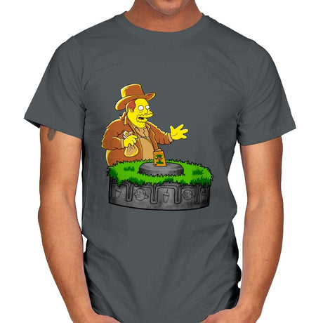 The Comic Guy Adventure - Mens T-Shirts RIPT Apparel Small / Charcoal