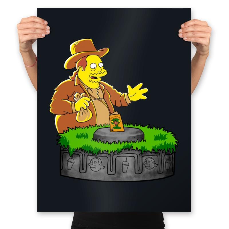 The Comic Guy Adventure - Prints Posters RIPT Apparel 18x24 / Black