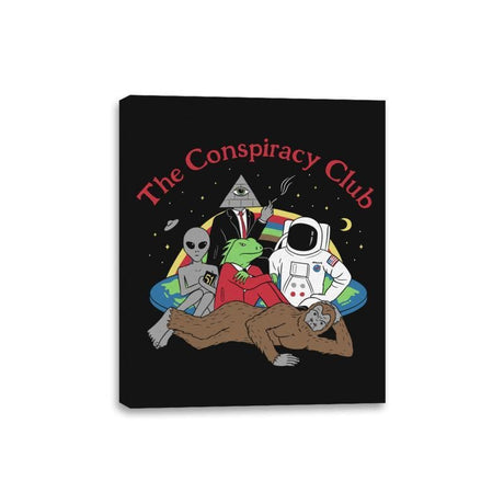 The Conspiracy Club - Canvas Wraps Canvas Wraps RIPT Apparel 8x10 / Black