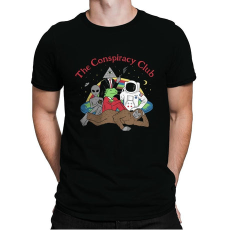 The Conspiracy Club - Mens Premium T-Shirts RIPT Apparel Small / Black