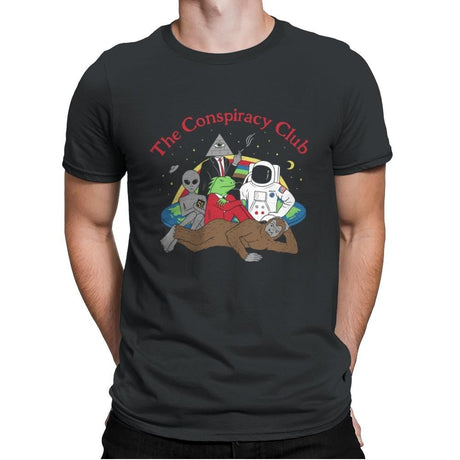The Conspiracy Club - Mens Premium T-Shirts RIPT Apparel Small / Heavy Metal