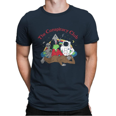 The Conspiracy Club - Mens Premium T-Shirts RIPT Apparel Small / Indigo