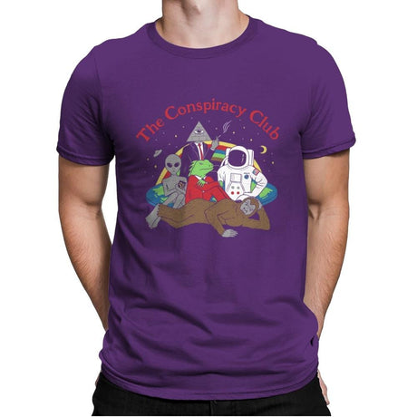 The Conspiracy Club - Mens Premium T-Shirts RIPT Apparel Small / Purple Rush