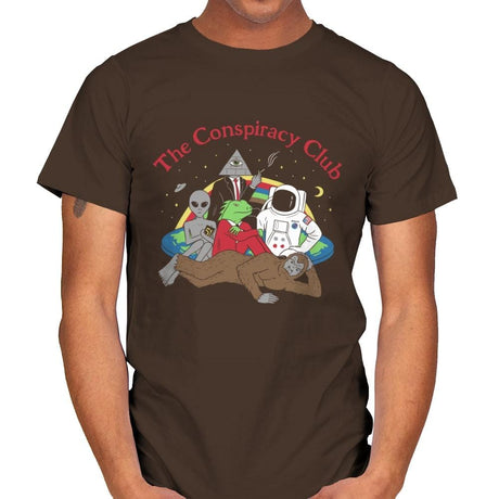 The Conspiracy Club - Mens T-Shirts RIPT Apparel Small / Dark Chocolate