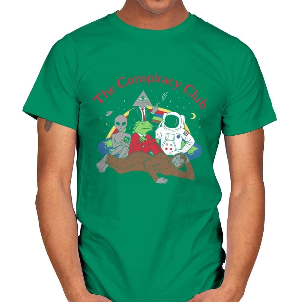 The Conspiracy Club - Mens T-Shirts RIPT Apparel Small / Kelly Green