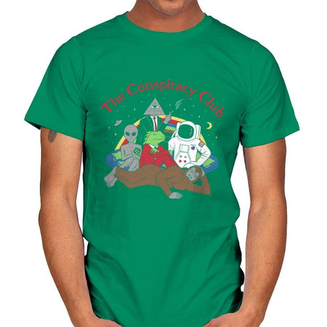 The Conspiracy Club - Mens T-Shirts RIPT Apparel Small / Kelly Green