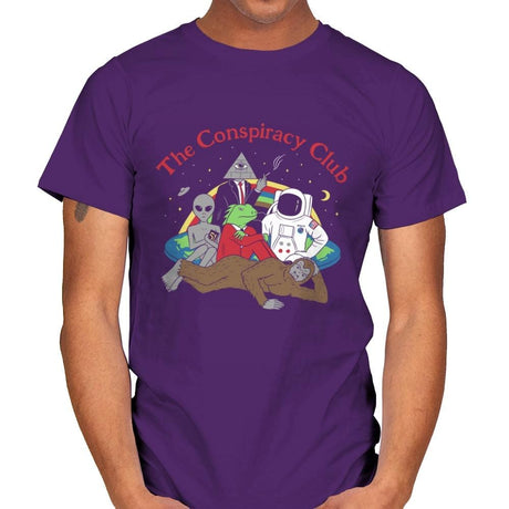 The Conspiracy Club - Mens T-Shirts RIPT Apparel Small / Purple