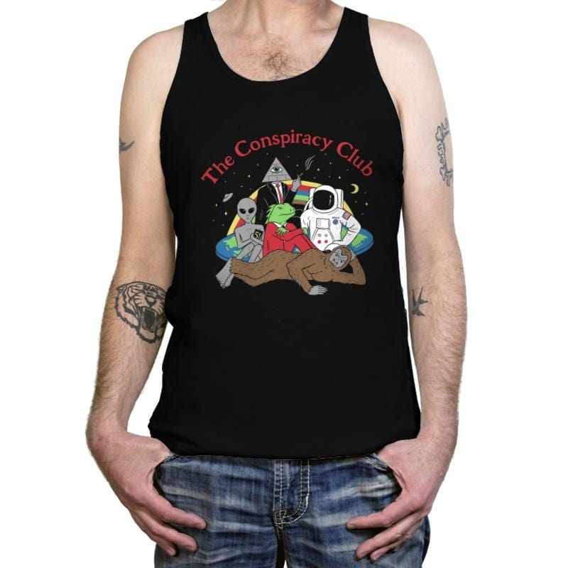 The Conspiracy Club - Tanktop Tanktop RIPT Apparel X-Small / Black