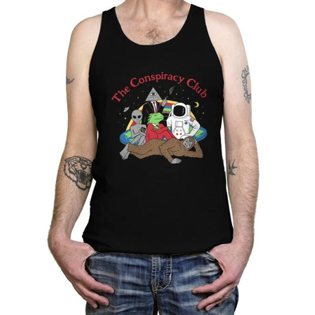 The Conspiracy Club - Tanktop Tanktop RIPT Apparel X-Small / Black