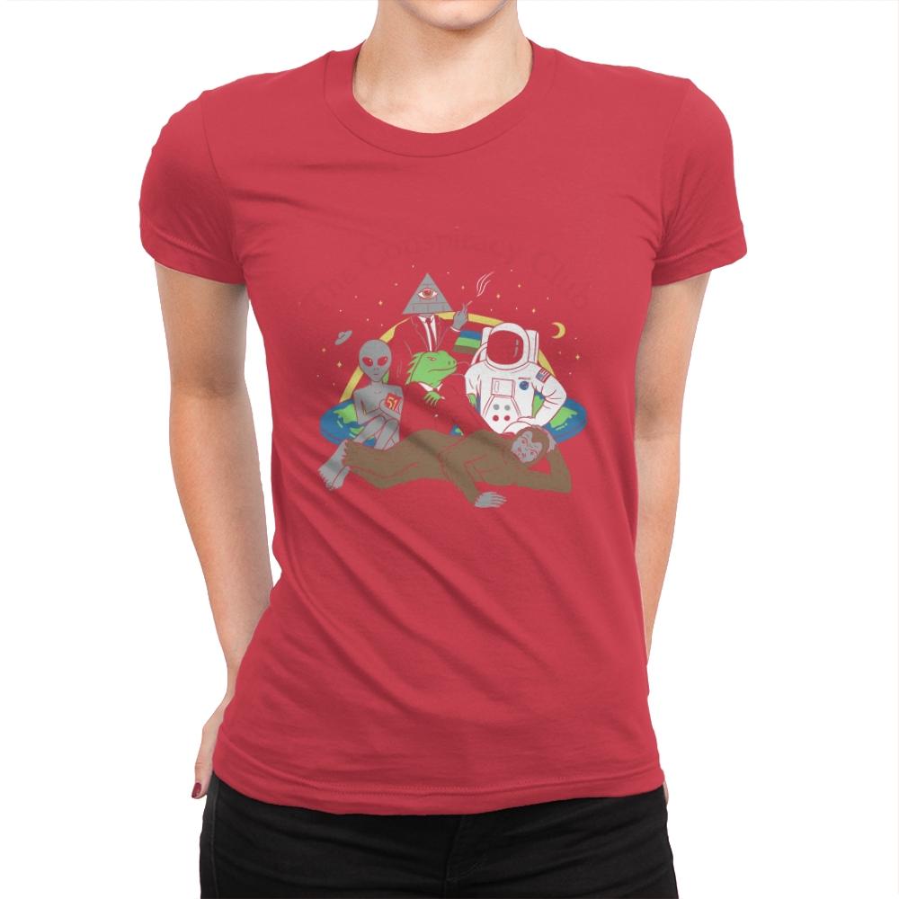 The Conspiracy Club - Womens Premium T-Shirts RIPT Apparel Small / Red