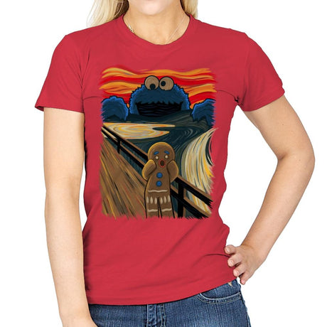 The Cookie Muncher! - Raffitees - Womens T-Shirts RIPT Apparel Small / Red
