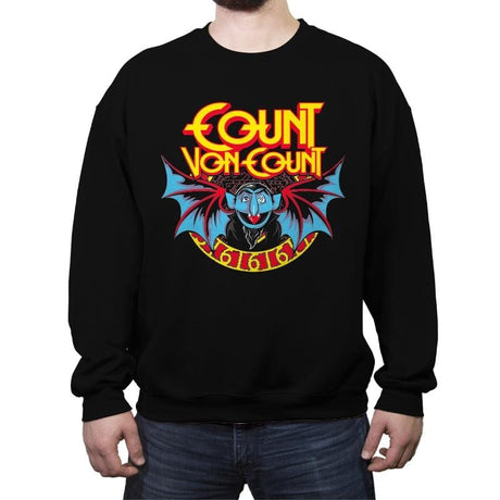 The Count - Crew Neck Sweatshirt Crew Neck Sweatshirt RIPT Apparel Small / Black