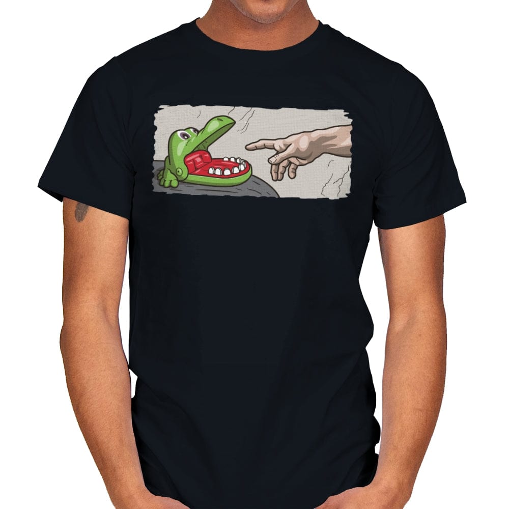 The Creation of a Bite! - Mens T-Shirts RIPT Apparel Small / Black