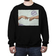 The Creation of a Joke! - Crew Neck Sweatshirt Crew Neck Sweatshirt RIPT Apparel Small / Black