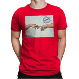 The Creation of a Joke! - Mens Premium T-Shirts RIPT Apparel Small / Red