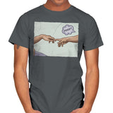 The Creation of a Joke! - Mens T-Shirts RIPT Apparel Small / Charcoal