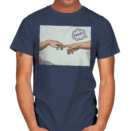 The Creation of a Joke! - Mens T-Shirts RIPT Apparel Small / Navy