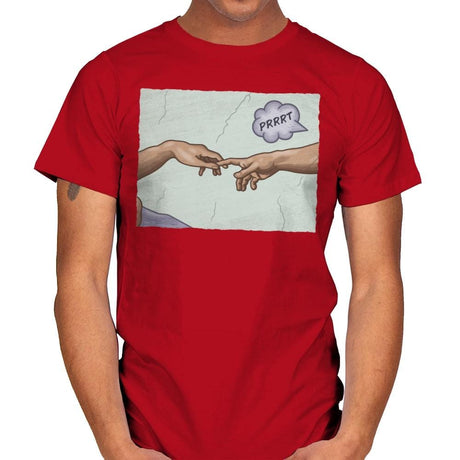 The Creation of a Joke! - Mens T-Shirts RIPT Apparel Small / Red