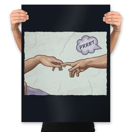 The Creation of a Joke! - Prints Posters RIPT Apparel 18x24 / Black