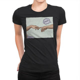 The Creation of a Joke! - Womens Premium T-Shirts RIPT Apparel Small / Black
