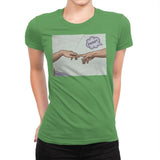 The Creation of a Joke! - Womens Premium T-Shirts RIPT Apparel Small / Kelly