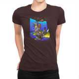 The Crossing of Quintessa Exclusive - Womens Premium T-Shirts RIPT Apparel Small / Dark Chocolate